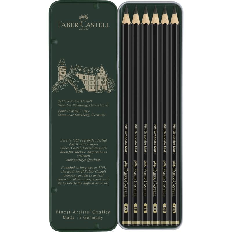 Faber-Castell Pitt Graphite Matt 6er Metalletui